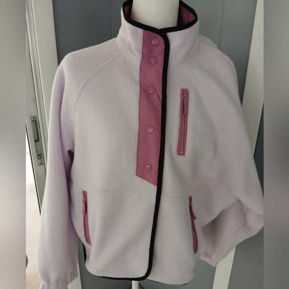 American Eagle Women's Pink Button With Pockets Sweater sz S.   FL - Picture 2 of 9